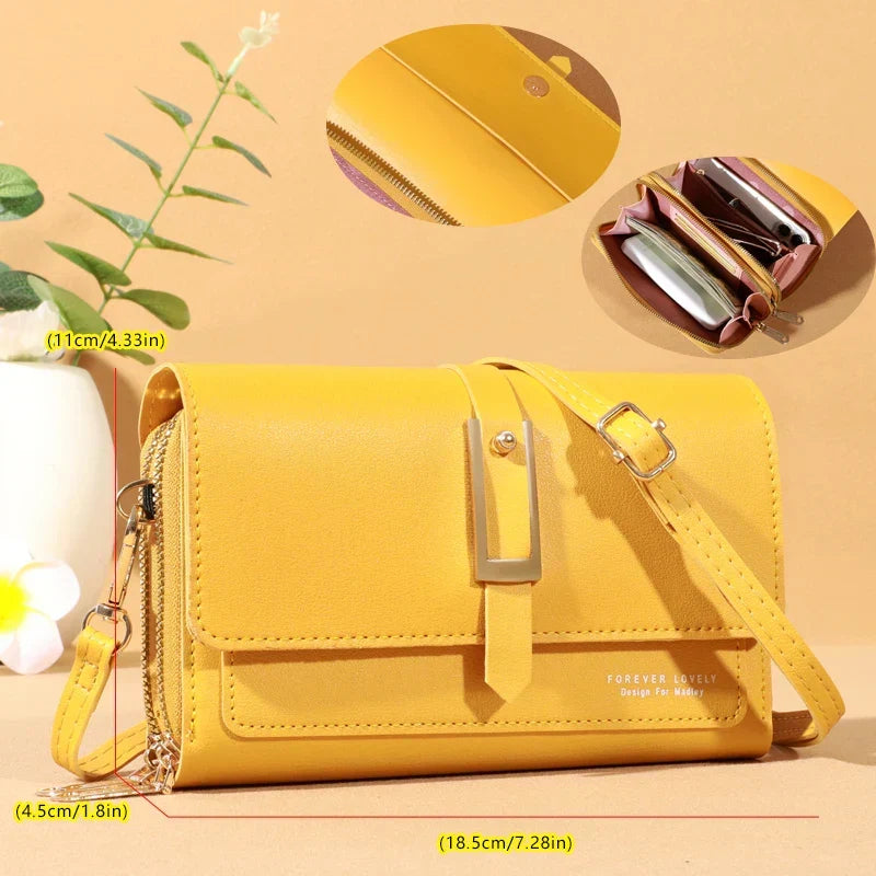 Women’s Compact Phone And Card Holder Crossbody Bag