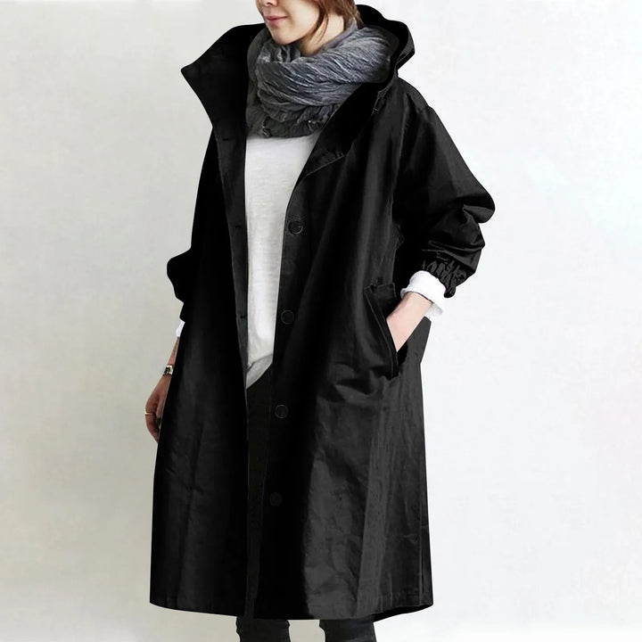 Women’s Hooded Longline Trench Coat