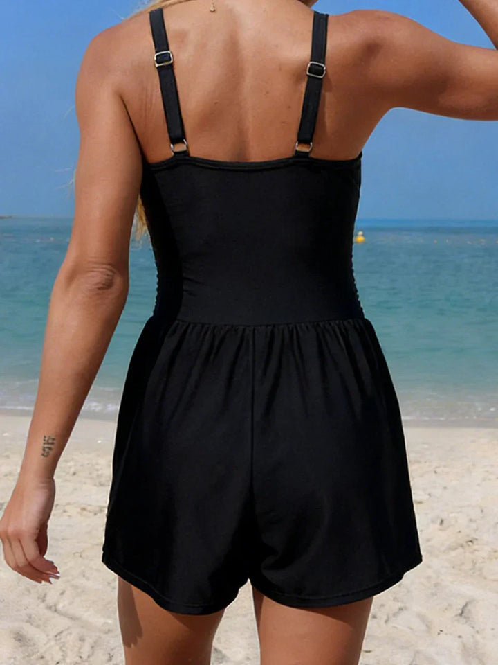 Women’s One-Piece Modest A-Line Swim Dress