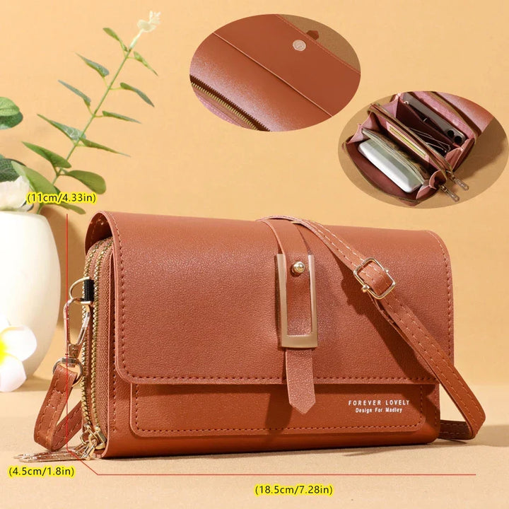 Women’s Compact Phone And Card Holder Crossbody Bag