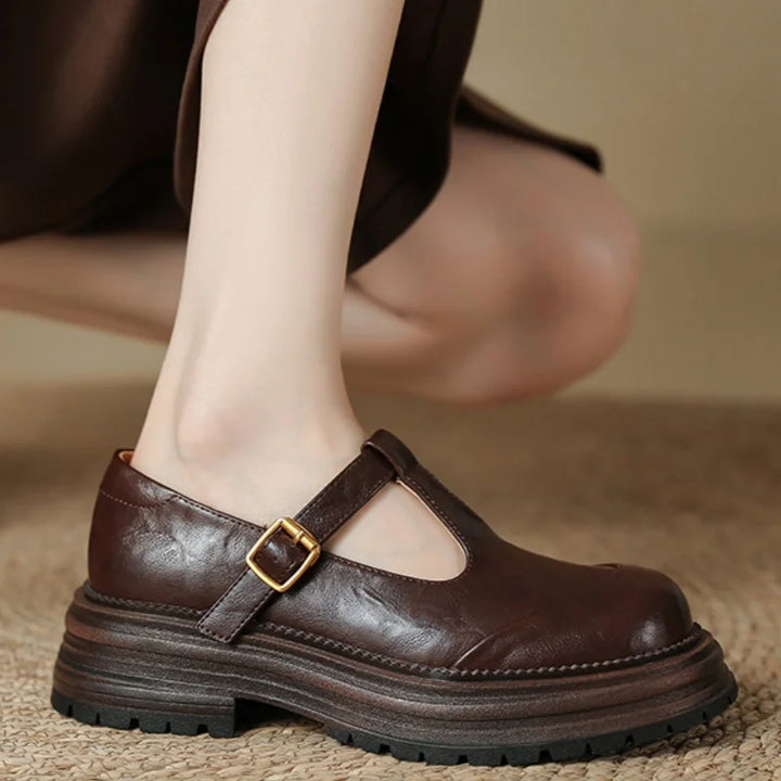 Women’s T-Bar Buckle Mary Jane Shoes