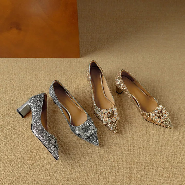 Women’s Glitter Stiletto Pumps