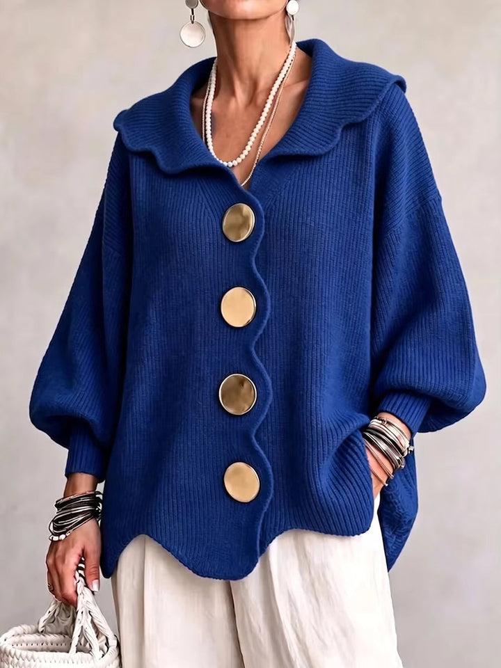 Women’s Ribbed Knit Button Front Cardigan