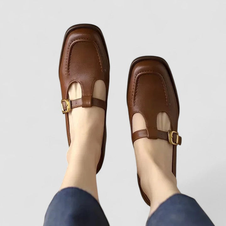 Women’s Comfort Adjustable Strap Mary Jane Flats