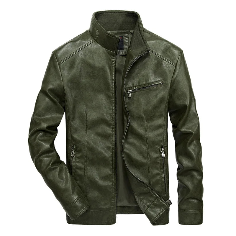 Men’s Casual Zip-Up Moto Jacket