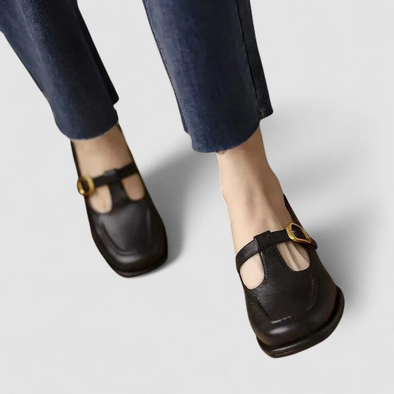 Women’s Comfort Adjustable Strap Mary Jane Flats