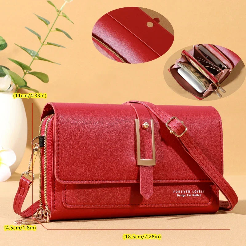 Women’s Compact Phone And Card Holder Crossbody Bag