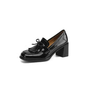 Women’s Block Heel Slip-On Loafer Pumps