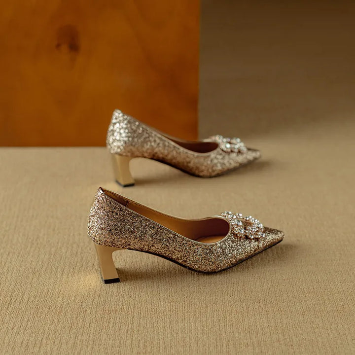 Women’s Glitter Stiletto Pumps