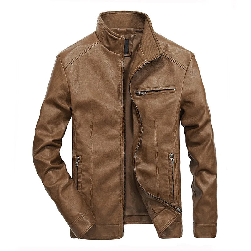 Men’s Casual Zip-Up Moto Jacket