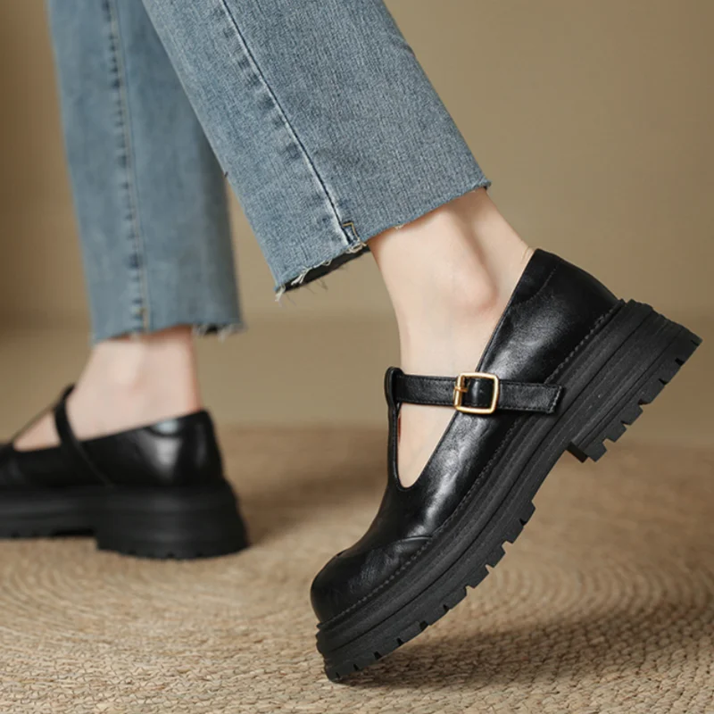Women’s T-Bar Buckle Mary Jane Shoes