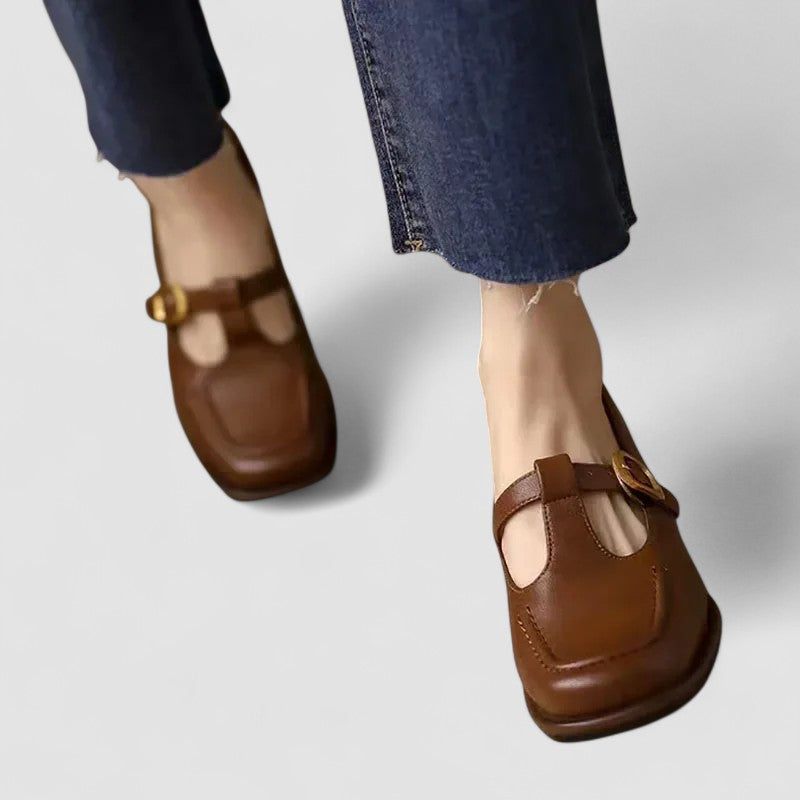 Women’s Comfort Adjustable Strap Mary Jane Flats