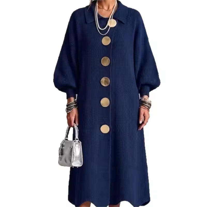 Women’s Long Sleeve Button-Down Dress