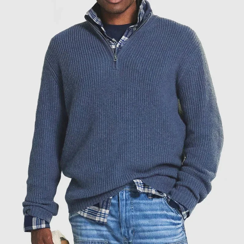Men’s Casual Zip-Up Sweater