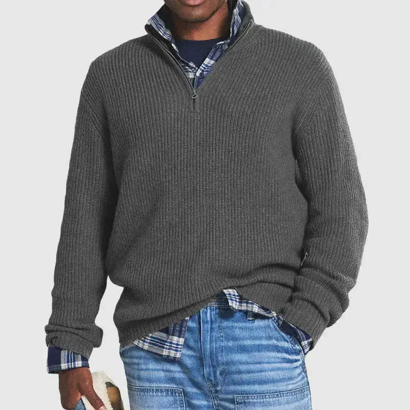 Men’s Casual Zip-Up Sweater