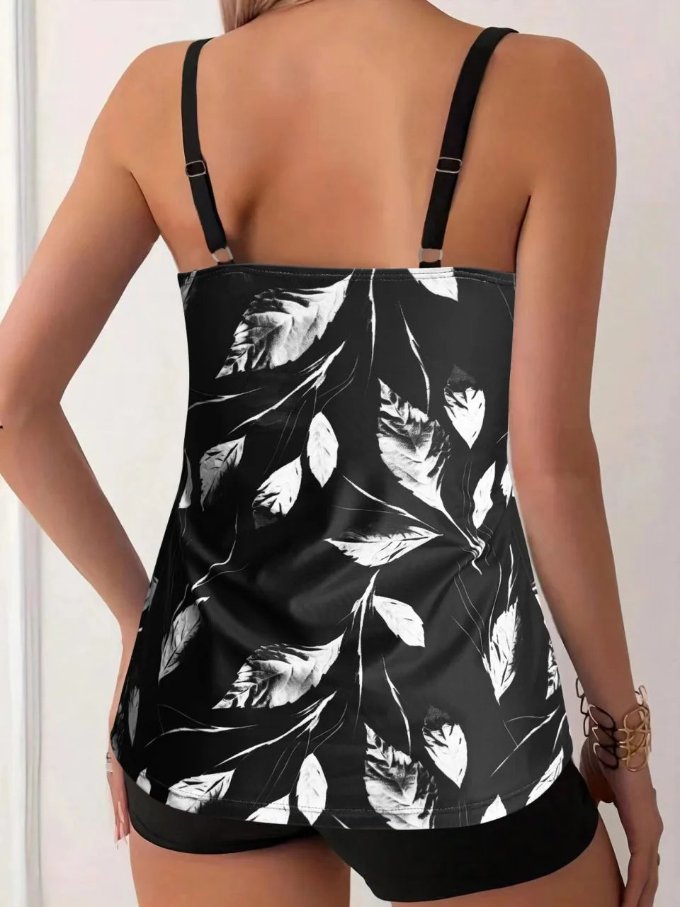 Women’s Floral Print Two-Piece Tankini Set