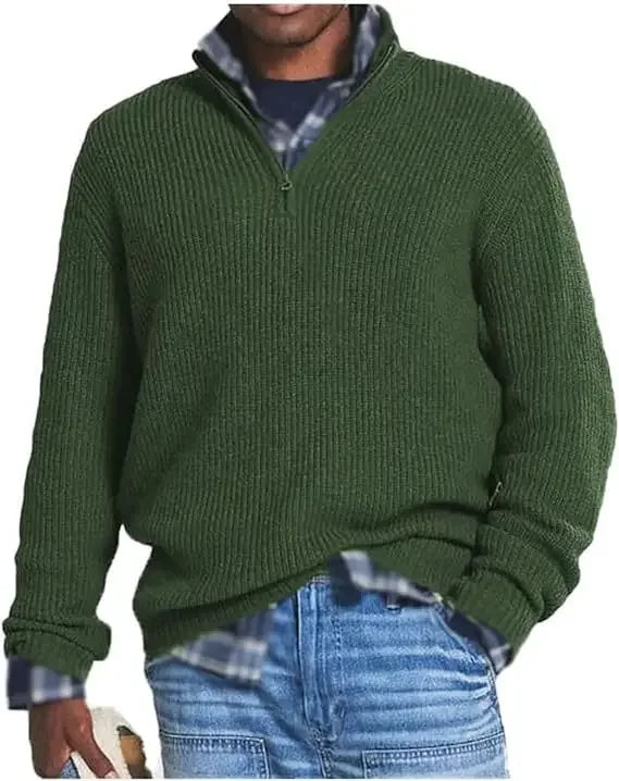 Men’s Casual Zip-Up Sweater
