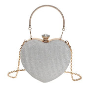 Women’s Glossy Heart-Shaped Purse