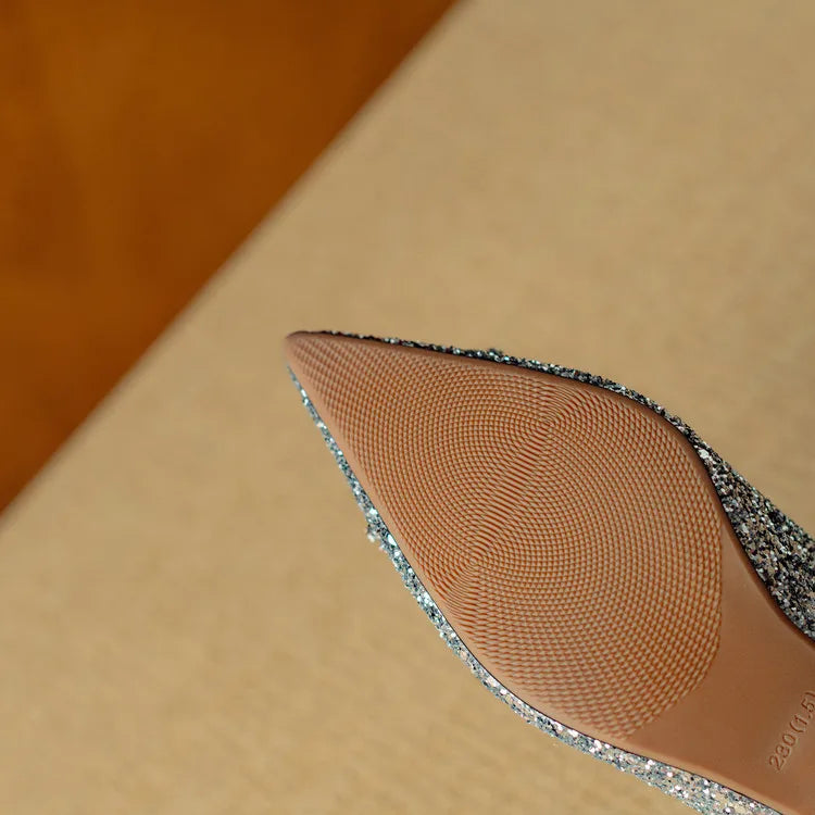 Women’s Glitter Stiletto Pumps