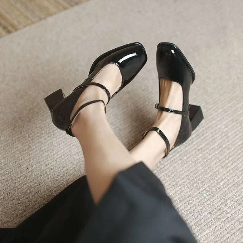 Women’s Ankle Strap Pointed Toe High Heel Pumps
