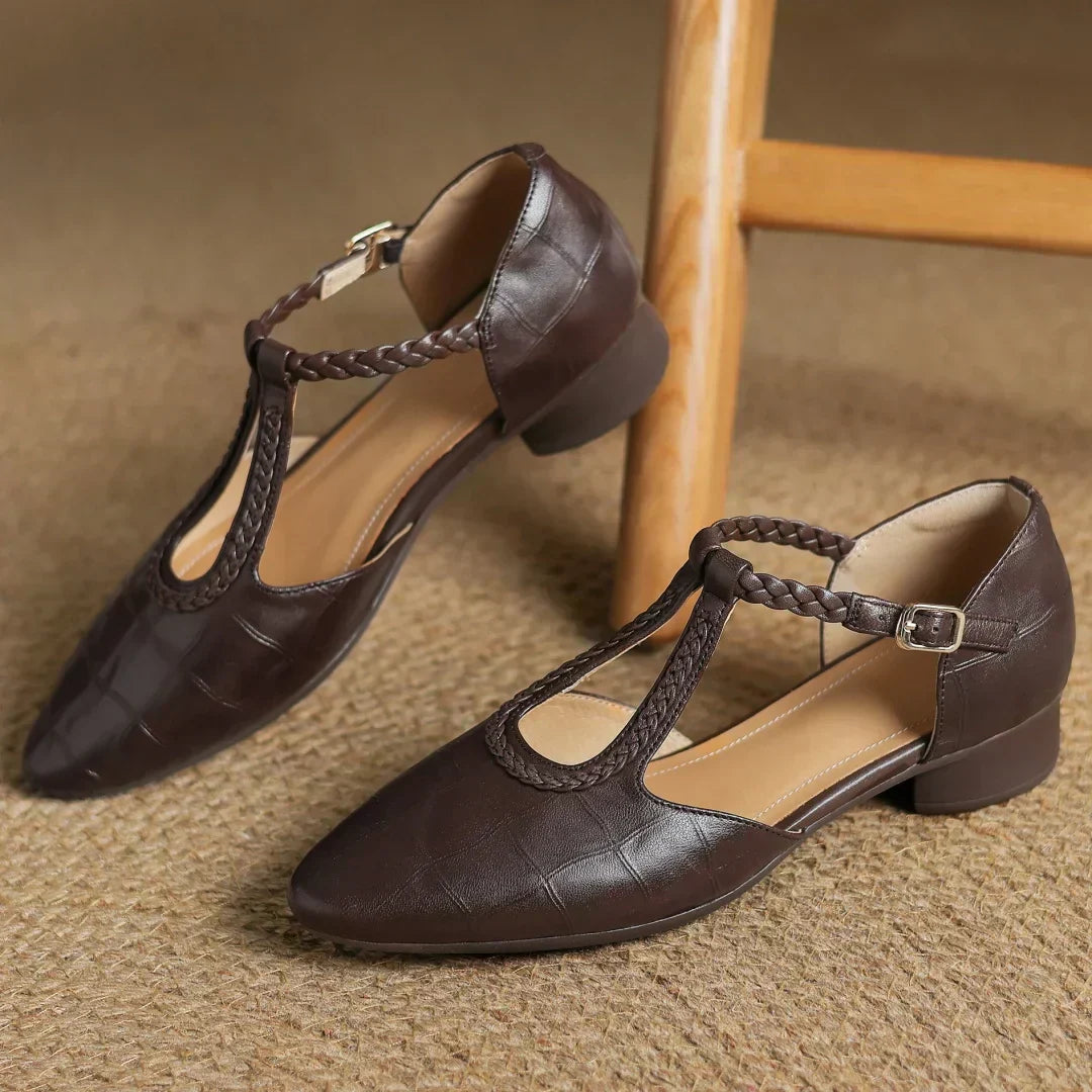Women’s Buckle Strap Round Toe Mary Jane Shoes
