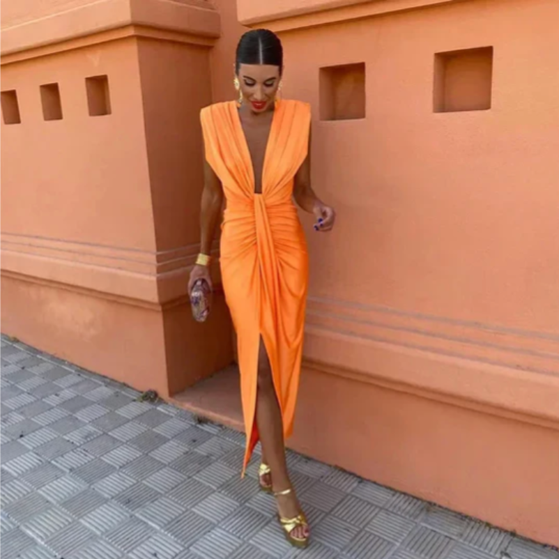 Women’s Elegant Pleated Dress