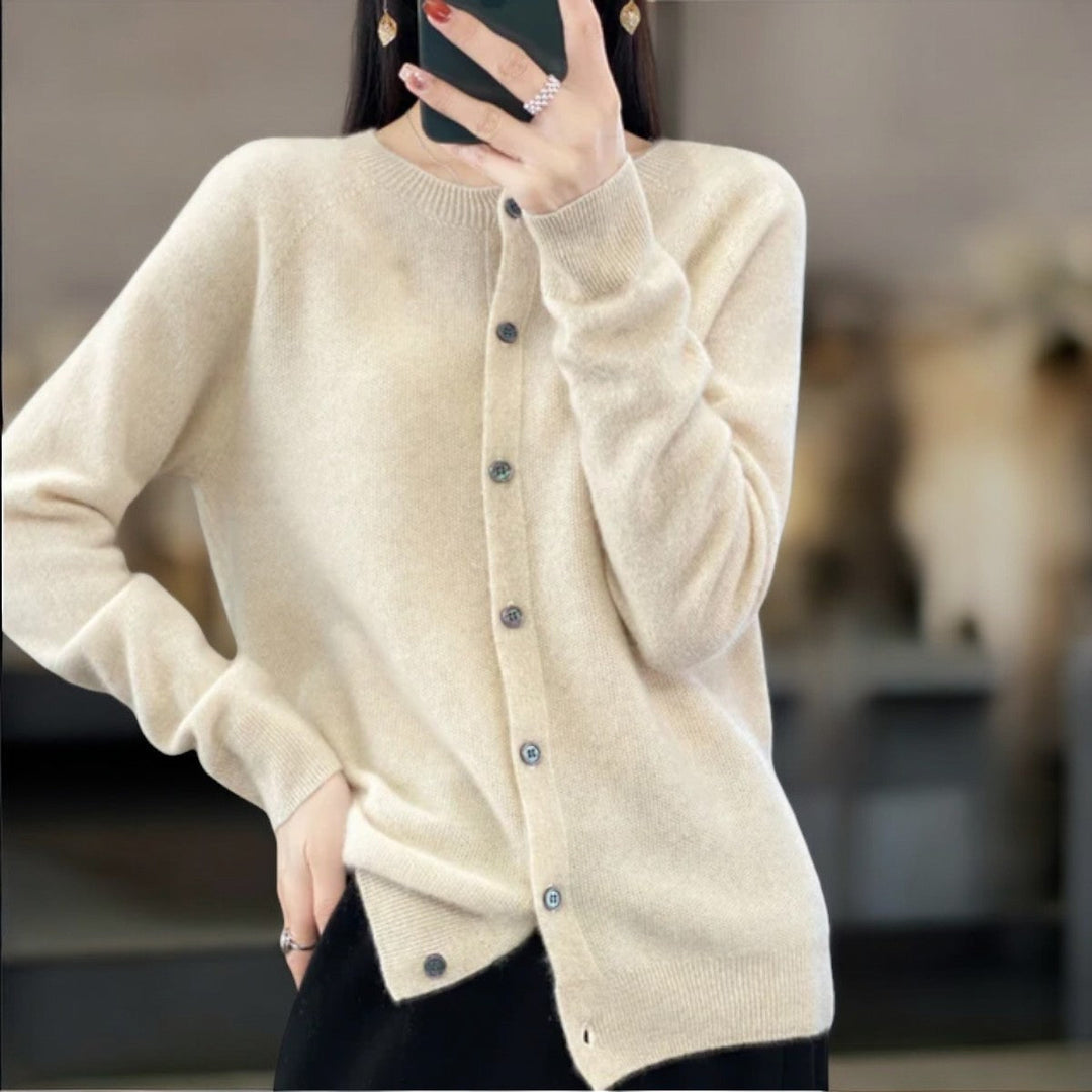 Women’s V-Neck Button-Front Cardigan