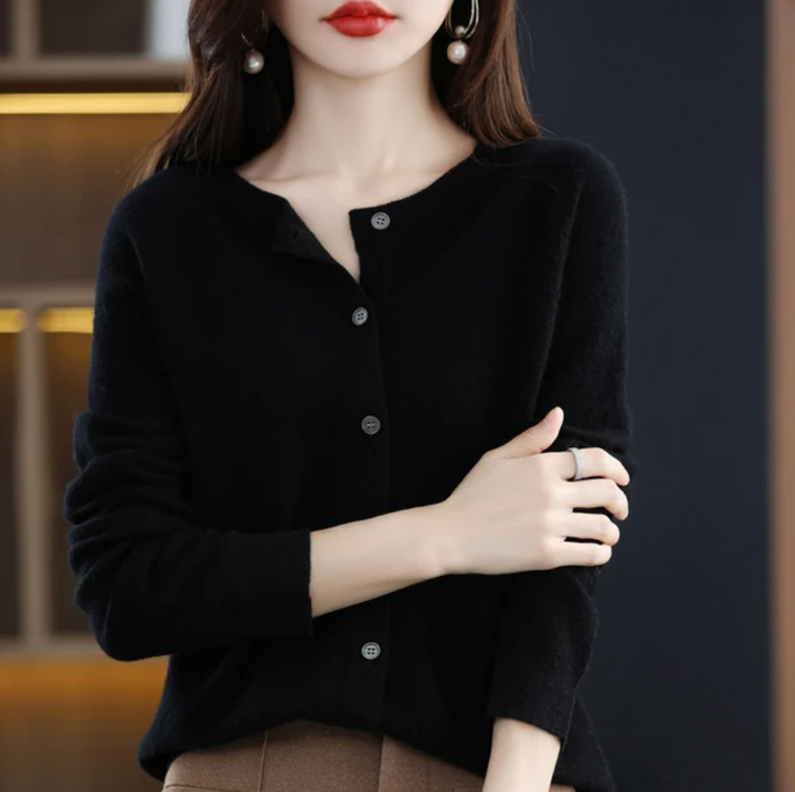Women’s V-Neck Button-Front Cardigan