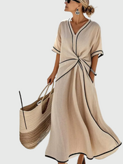 Women’s Draped Coastal Maxi Dress