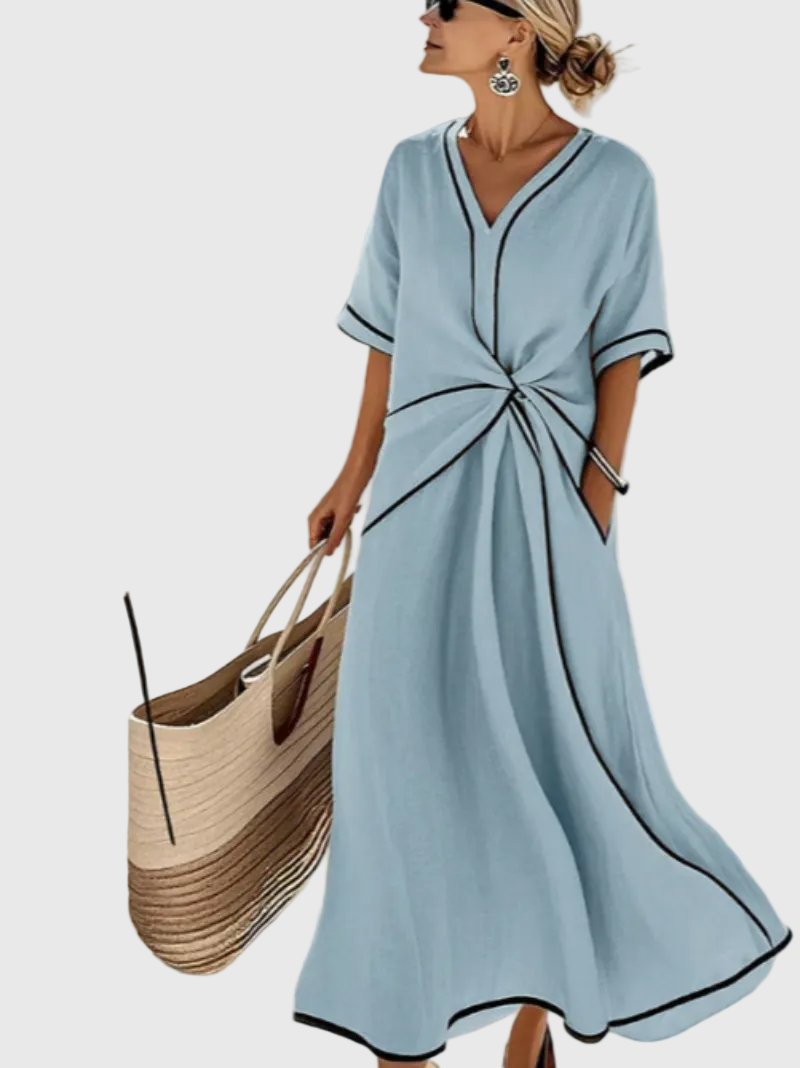 Women’s Draped Coastal Maxi Dress