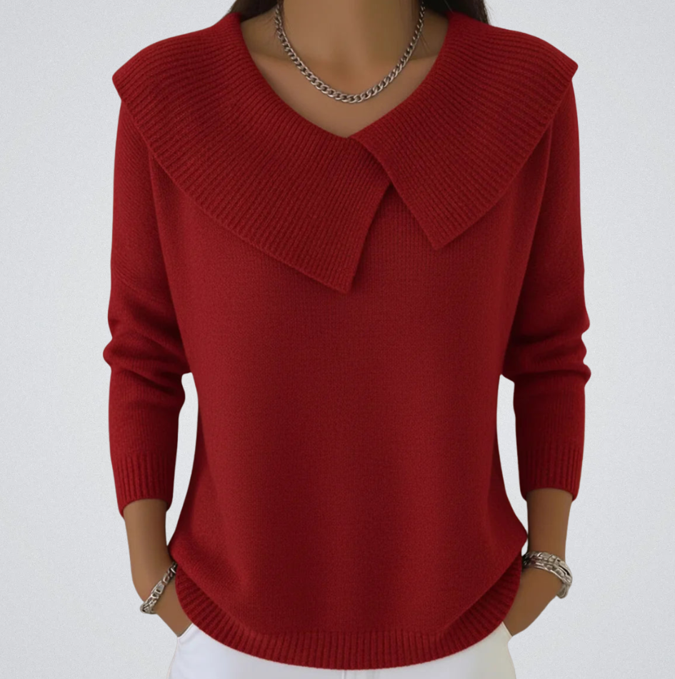 Women’s Ribbed Knit Crewneck Sweater