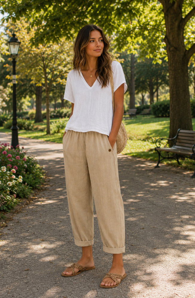 Women’s High-Waist Wide-Leg Trousers