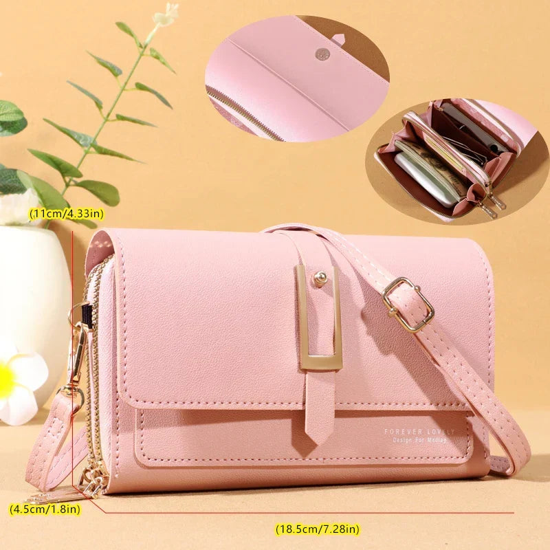 Women’s Compact Phone And Card Holder Crossbody Bag
