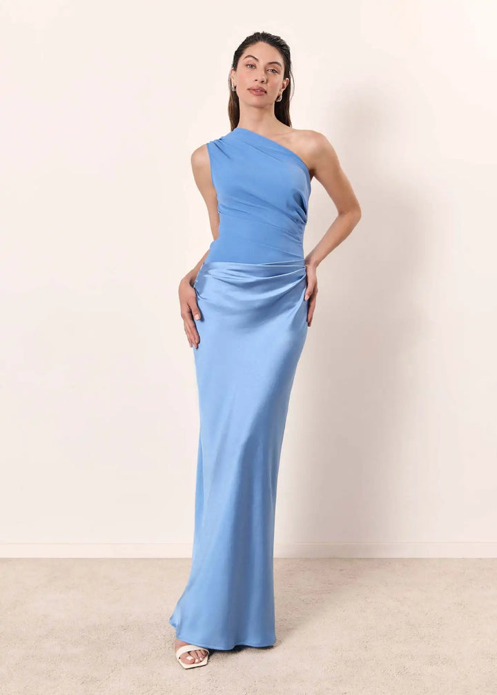 Women’s Gold Detail Evening Maxi Dress