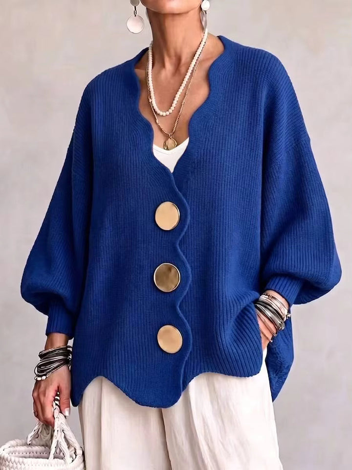 Women’s Oversized Button Front Knit Cardigan