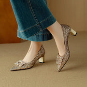 Women’s Glitter Stiletto Pumps