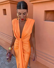 Women’s Elegant Pleated Dress