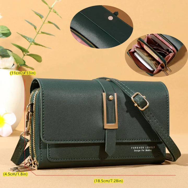 Women’s Compact Phone And Card Holder Crossbody Bag