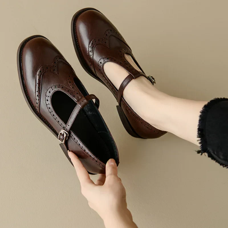 Women’s T-Strap Buckle Mary Jane Shoes
