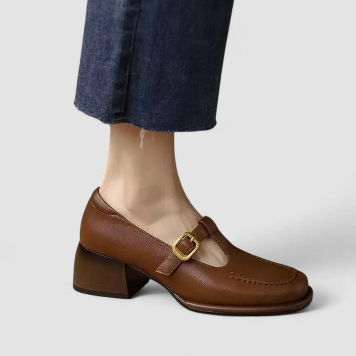 Women’s Comfort Adjustable Strap Mary Jane Flats