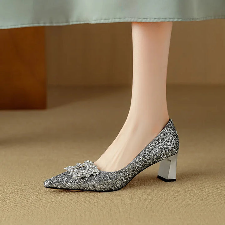 Women’s Glitter Stiletto Pumps