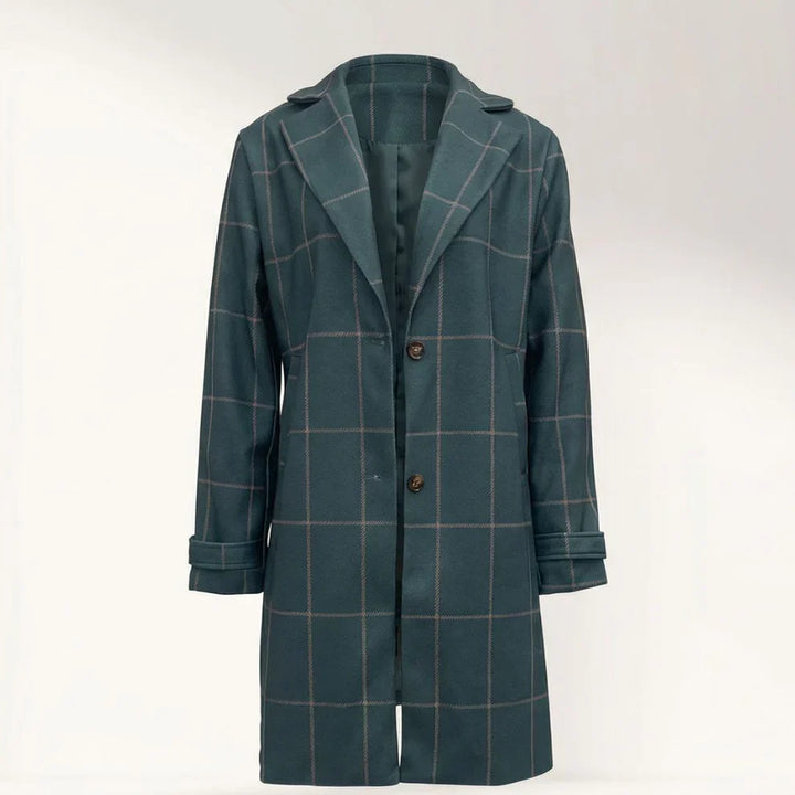 Women’s Retro Plaid Lapel Coat