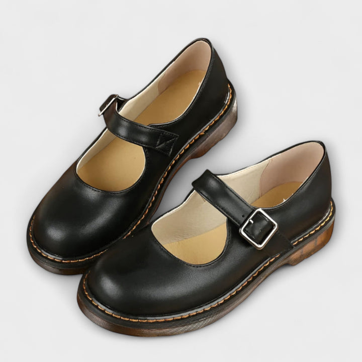 Women’s Comfort Adjustable Strap Mary Jane Flats