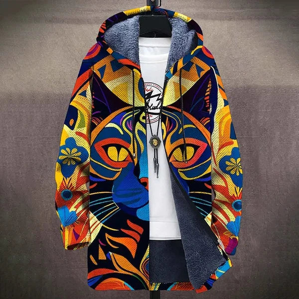 Women’s Art-Inspired Knit Cardigan