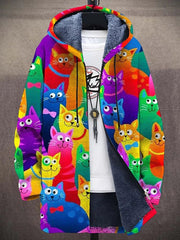 Women’s Oversized Abstract Print Knit Cardigan