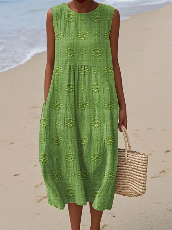 Women’s Patterned Midi Dress