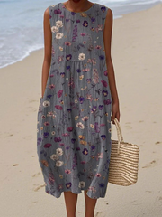 Women’s Floral Print Midi Dress