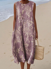 Women’s Floral Print Midi Dress