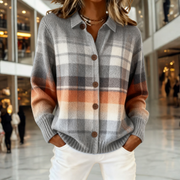Women’s Soft Checked Knit Sweater