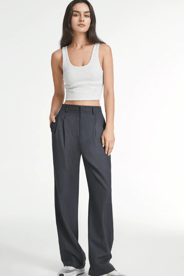 Women’s High-Waisted Tailored Straight-Leg Pants